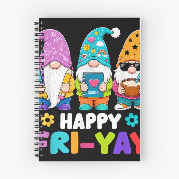 Item preview, Happy Friyay Gnome Friday Weekend Fri Yay Funny Teachern designed and sold by LucindaLong ⭐⭐⭐⭐⭐(992).