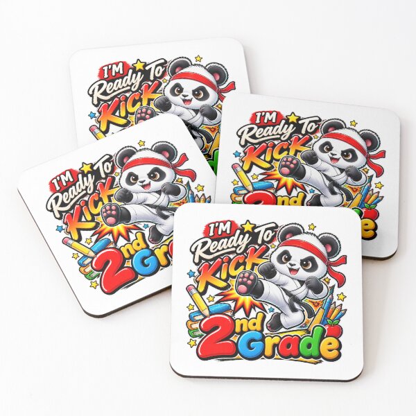 Item preview, I'M Ready To Kick 2nd Grade Cute Panda Karate Graphic designed and sold by QuiteOrbit.