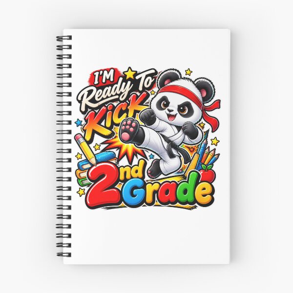 Item preview, I'M Ready To Kick 2nd Grade Cute Panda Karate Graphic designed and sold by QuiteOrbit.