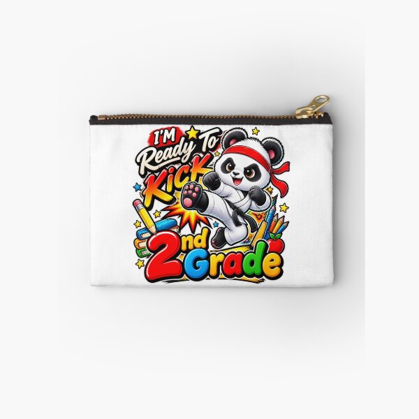 Item preview, I'M Ready To Kick 2nd Grade Cute Panda Karate Graphic designed and sold by QuiteOrbit.