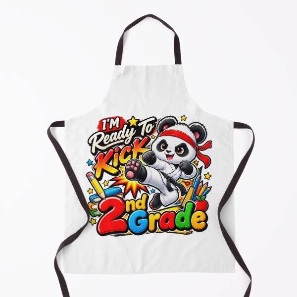 Item preview, I'M Ready To Kick 2nd Grade Cute Panda Karate Graphic designed and sold by QuiteOrbit.