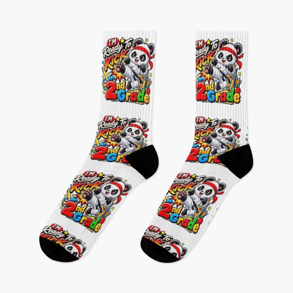 Item preview, I'M Ready To Kick 2nd Grade Cute Panda Karate Graphic designed and sold by QuiteOrbit.
