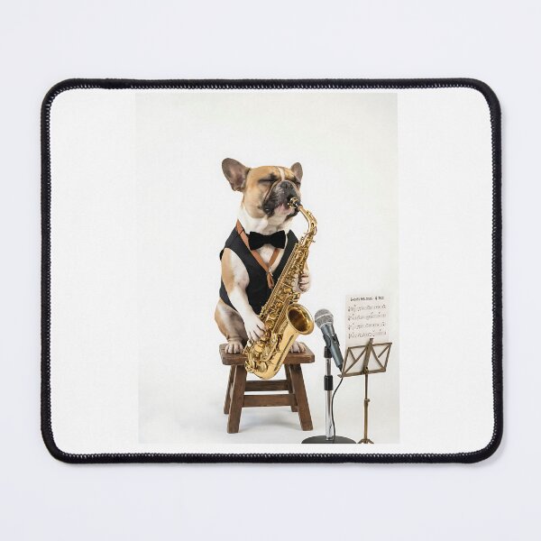 Item preview, French Bulldog Jazz Musician designed and sold by PictoVibe.
