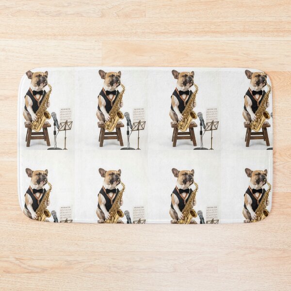 Item preview, French Bulldog Jazz Musician designed and sold by PictoVibe.