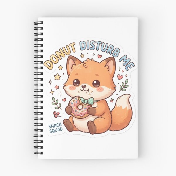 Item preview, Cute Kawaii Donut Disturb Me Fox Sticker | Anime Style Snack Squad Chibi Fox Art | Funny Bakery Sticker designed and sold by Chipkooo.