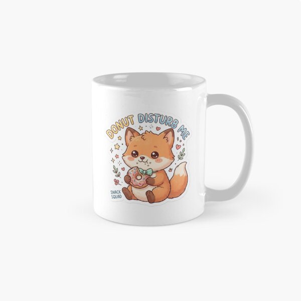 Item preview, Cute Kawaii Donut Disturb Me Fox Sticker | Anime Style Snack Squad Chibi Fox Art | Funny Bakery Sticker designed and sold by Chipkooo.