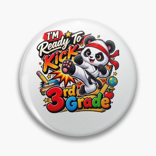 Item preview, I'M Ready To Kick 3rd Grade Cute Panda Karate Graphic designed and sold by QuiteOrbit.