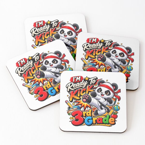 Item preview, I'M Ready To Kick 3rd Grade Cute Panda Karate Graphic designed and sold by QuiteOrbit.