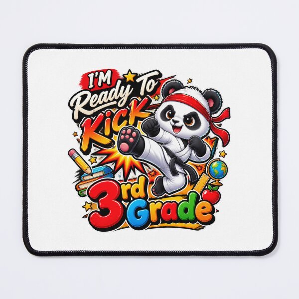 Item preview, I'M Ready To Kick 3rd Grade Cute Panda Karate Graphic designed and sold by QuiteOrbit.