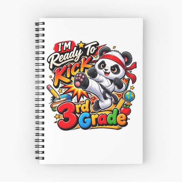 Item preview, I'M Ready To Kick 3rd Grade Cute Panda Karate Graphic designed and sold by QuiteOrbit.