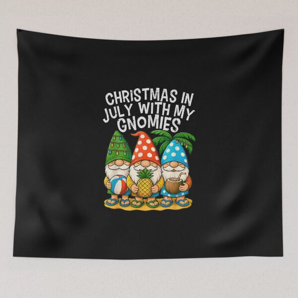Item preview, Gnome Christmas In July With my Gnomies Summer Vacation 2026 designed and sold by LucindaLong ⭐⭐⭐⭐⭐(992).