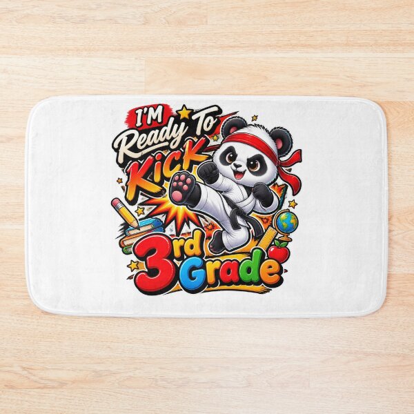 Item preview, I'M Ready To Kick 3rd Grade Cute Panda Karate Graphic designed and sold by QuiteOrbit.