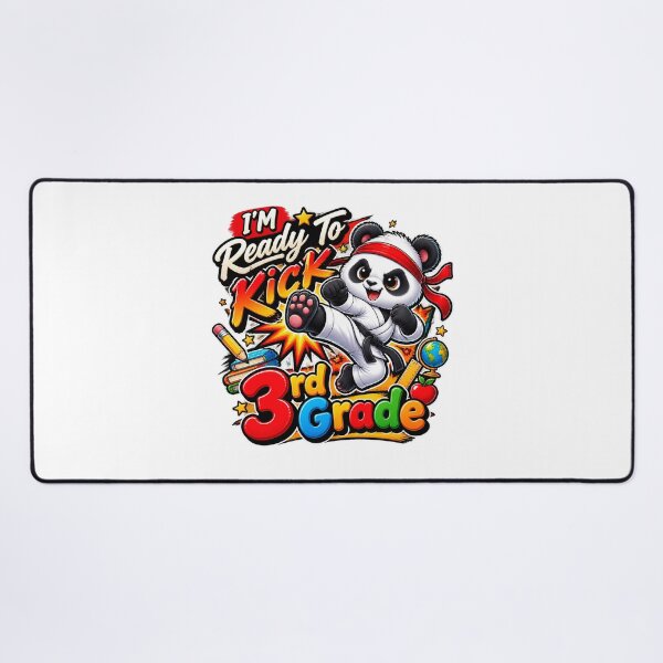 Item preview, I'M Ready To Kick 3rd Grade Cute Panda Karate Graphic designed and sold by QuiteOrbit.