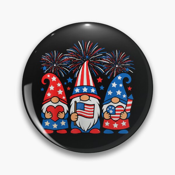 Item preview, Gnomes American Flag Independence Day Patriotic 4th of July designed and sold by LucindaLong ⭐⭐⭐⭐⭐(992).