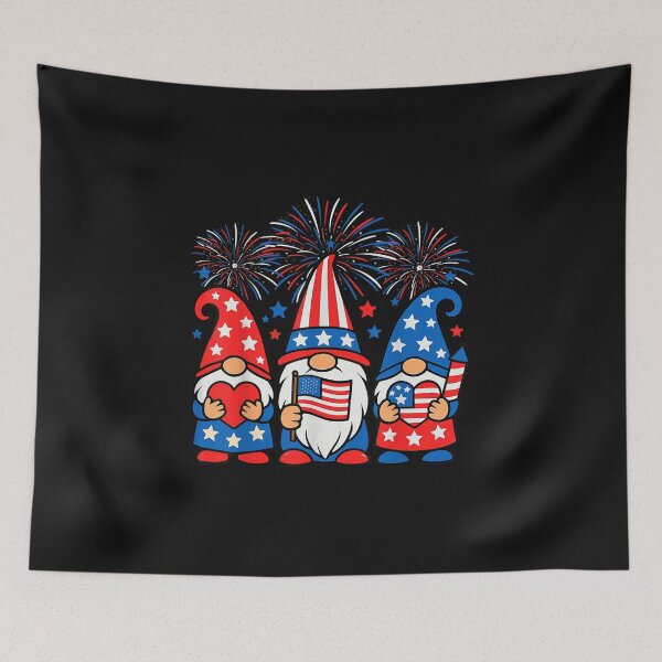 Item preview, Gnomes American Flag Independence Day Patriotic 4th of July designed and sold by LucindaLong ⭐⭐⭐⭐⭐(992).
