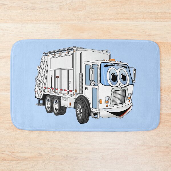 Item preview, White Smiling Garbage Truck Cartoon designed and sold by Scott Hayes.