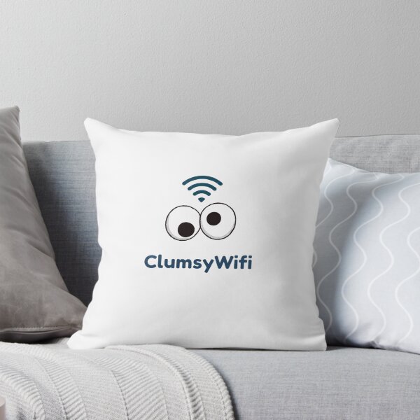 Item preview, Clumsy Wifi Funny Googly Eyes Cute Internet Signal Cartoon designed and sold by ClumsyStudio.