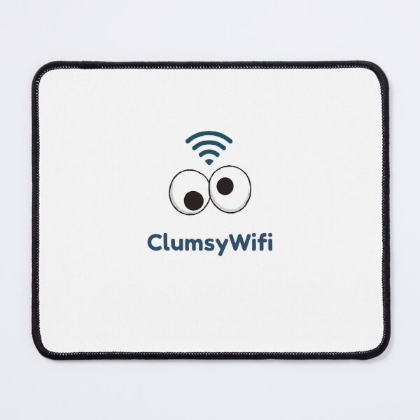 Item preview, Clumsy Wifi Funny Googly Eyes Cute Internet Signal Cartoon designed and sold by ClumsyStudio.