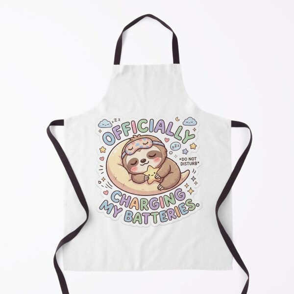 Item preview, Cute Kawaii Officially Charging My Batteries Sloth Sticker | Anime Style Do Not Disturb Chibi Art | Sleepy Sticker designed and sold by Chipkooo.