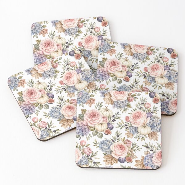 Item preview, Romantic Autumn Floral: Roses, Hydrangeas & Pumpkins designed and sold by ImPlyDesign.