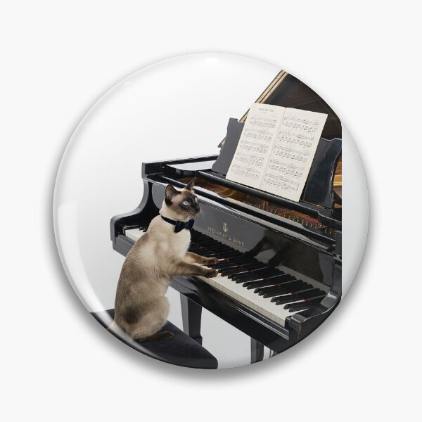 Item preview, Siamese Cat Classical Pianist designed and sold by PictoVibe.