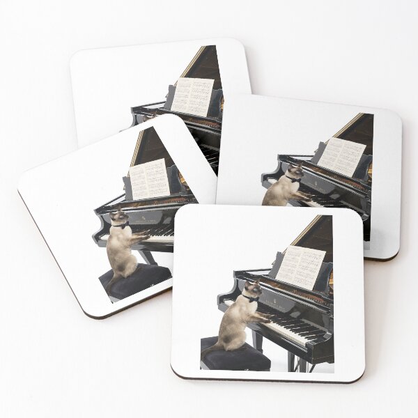 Item preview, Siamese Cat Classical Pianist designed and sold by PictoVibe.