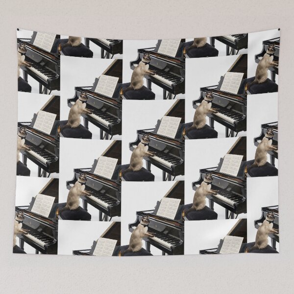 Item preview, Siamese Cat Classical Pianist designed and sold by PictoVibe.