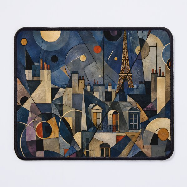 Item preview, Abstract Paris Eiffel Tower Wall Art – Geometric French City Decor designed and sold by GutyzDesignsES.
