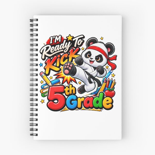 Item preview, I'M Ready To Kick 5th Grade Cute Panda Karate Graphic designed and sold by QuiteOrbit.
