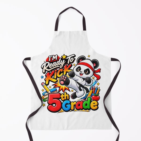 Item preview, I'M Ready To Kick 5th Grade Cute Panda Karate Graphic designed and sold by QuiteOrbit.