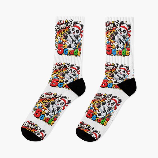 Item preview, I'M Ready To Kick 5th Grade Cute Panda Karate Graphic designed and sold by QuiteOrbit.