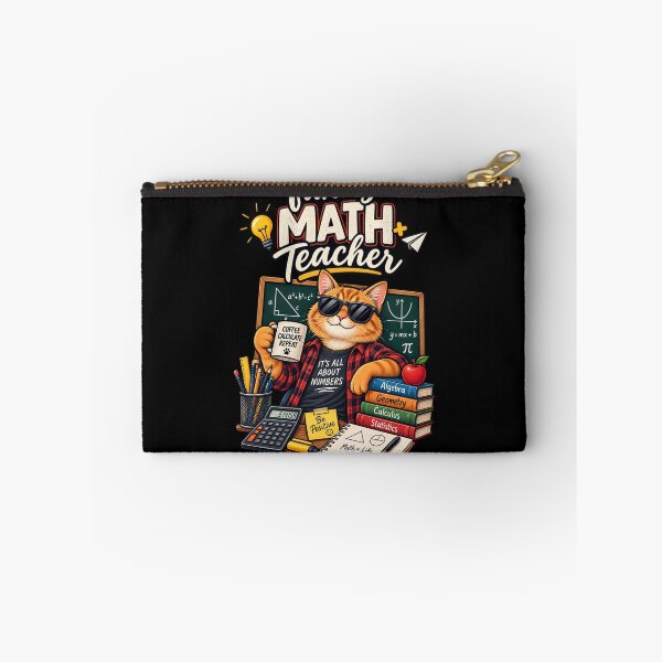 Item preview, Funny Math Teacher Cat Classroom Humor designed and sold by JKDJ.