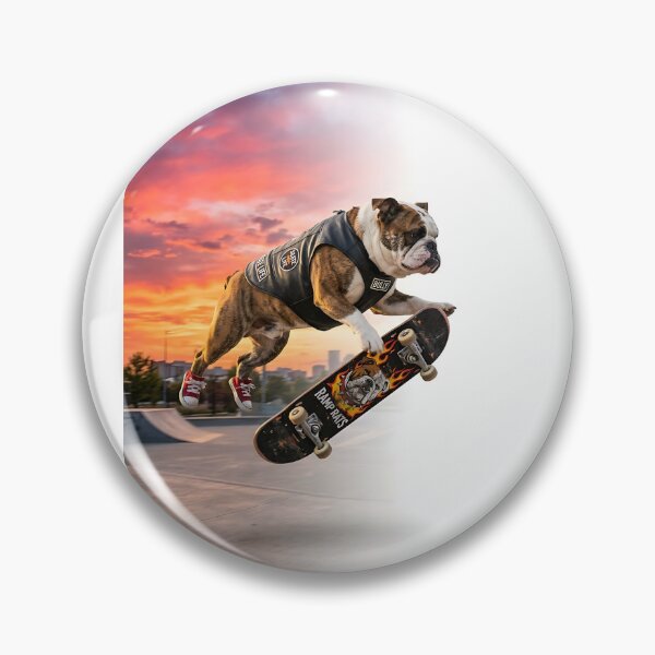 Item preview, Bulldog Skateboard Champion designed and sold by PictoVibe.