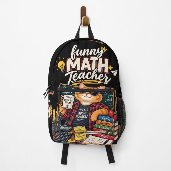 Item preview, Funny Math Teacher Cat Classroom Humor designed and sold by JKDJ.