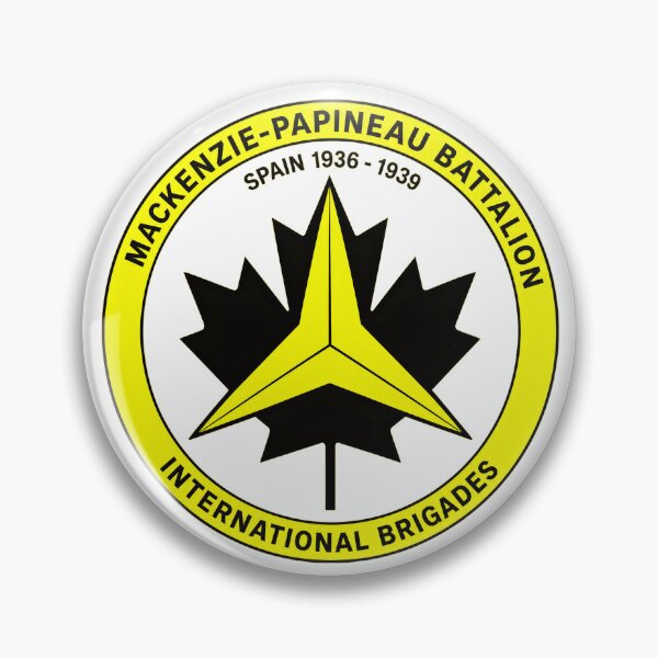 Item preview, Mackenzie Papineau Battalion International Brigades Antifascist Emblem Print designed and sold by PinUpPizzazz.
