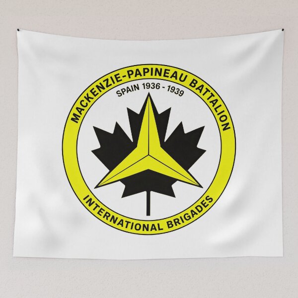Item preview, Mackenzie Papineau Battalion International Brigades Antifascist Emblem Print designed and sold by PinUpPizzazz.