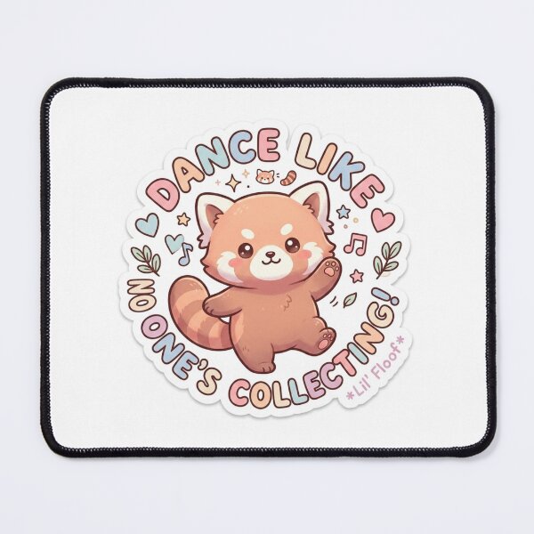 Item preview, Cute Kawaii Dance Like No One's Collecting Red Panda Sticker | Anime Style Lil' Floof Chibi Art | Playful Animal Sticker designed and sold by Chipkooo.