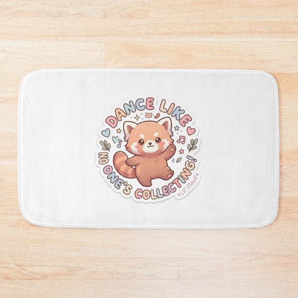 Item preview, Cute Kawaii Dance Like No One's Collecting Red Panda Sticker | Anime Style Lil' Floof Chibi Art | Playful Animal Sticker designed and sold by Chipkooo.