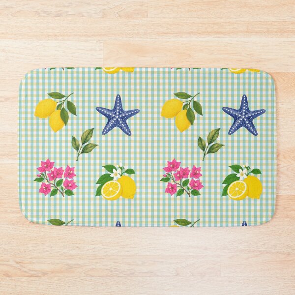 Item preview, Inspired by Menton, turquoise and yellow background designed and sold by NoExcusesTraveller .