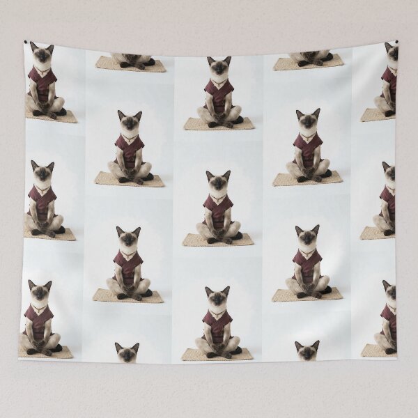 Item preview, Siamese Cat Yoga Master designed and sold by PictoVibe.