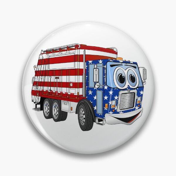 Item preview, Patriotic Garbage Truck Cartoon designed and sold by Scott Hayes.
