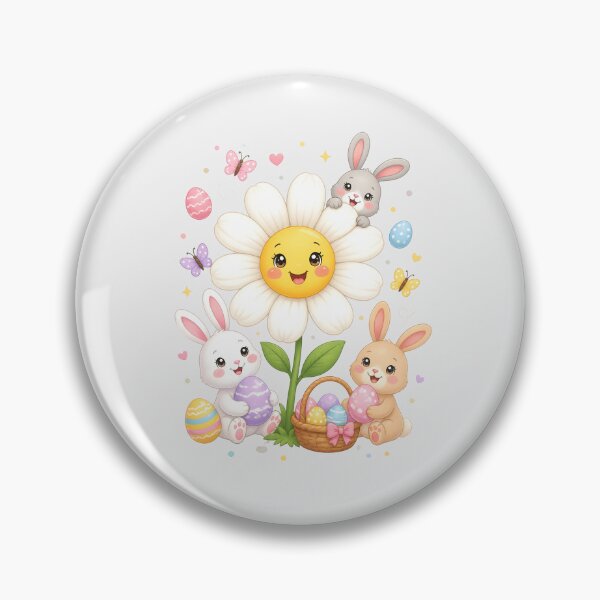Item preview, Cute Easter Daisy Bunny designed and sold by naragon4289.