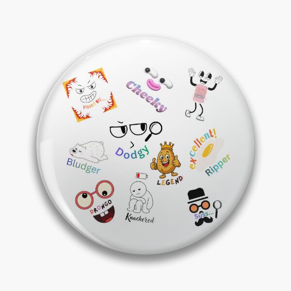 Item preview, Funny Slang Reaction Characters designed and sold by Amilu Creative.