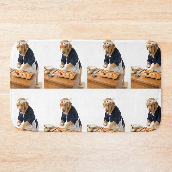 Item preview, Golden Retriever Sushi Chef Masterpiece designed and sold by PictoVibe.