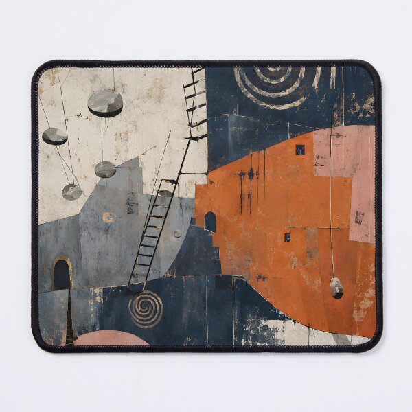 Item preview, Abstract Geometric Wall Art – Terracotta Mid Century Modern Decor designed and sold by GutyzDesignsES.