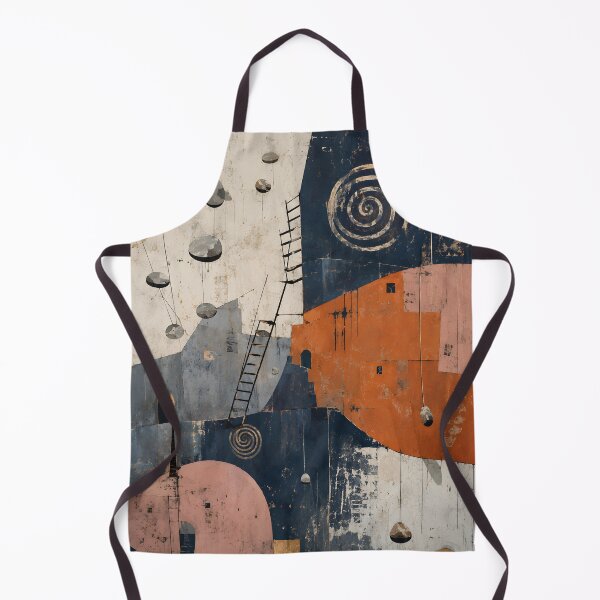 Item preview, Abstract Geometric Wall Art – Terracotta Mid Century Modern Decor designed and sold by GutyzDesignsES.