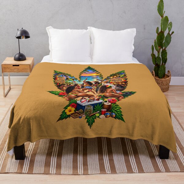 Item preview, Tropical Island Reggae Party Cannabis Sunset Art designed and sold by digitalbob60.
