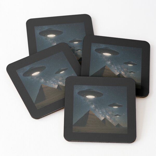 Item preview, UFOs Over Pyramids  designed and sold by bernswell.