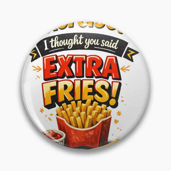 Item preview, Exercise? i thought you said extra fries text isolated on a transparent designed and sold by shadoweeekhan.