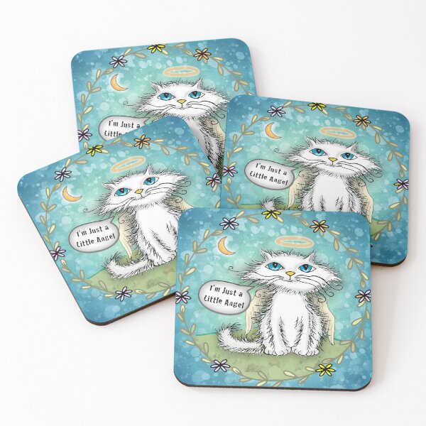 Item preview, Scraggles Cat Angel designed and sold by artmuvz.
